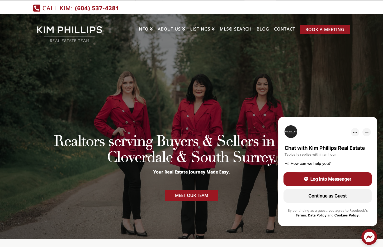 Kim Phillips RealEstate Website Design in Abbotsford