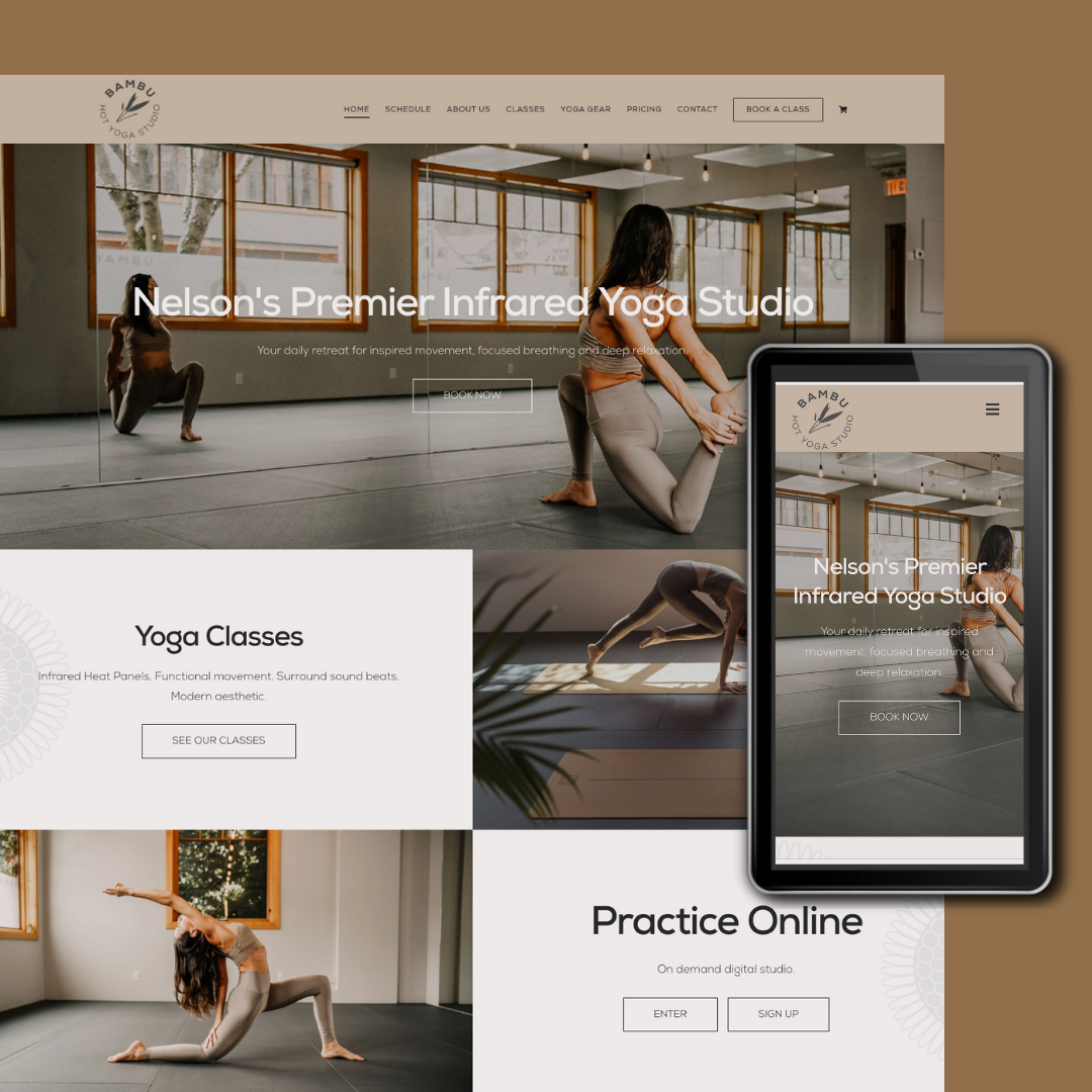 Yoga Studio Website Design