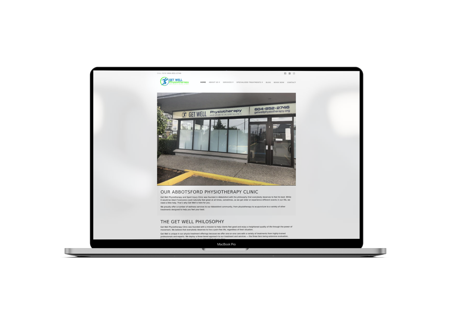 Mockup Mac Website Design for Real Estate Agency