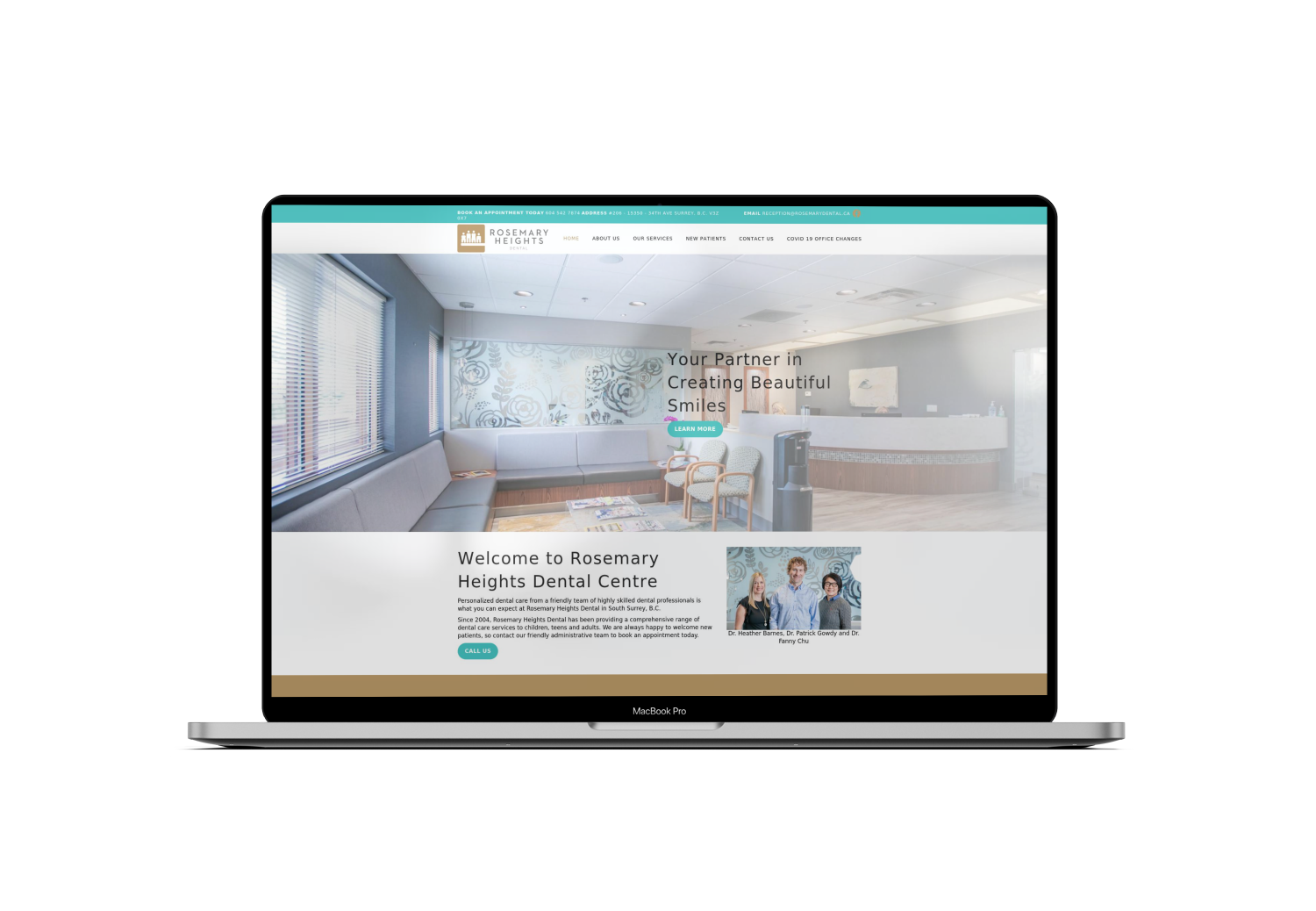 Mockup Mac Website Design for Real Estate Agency