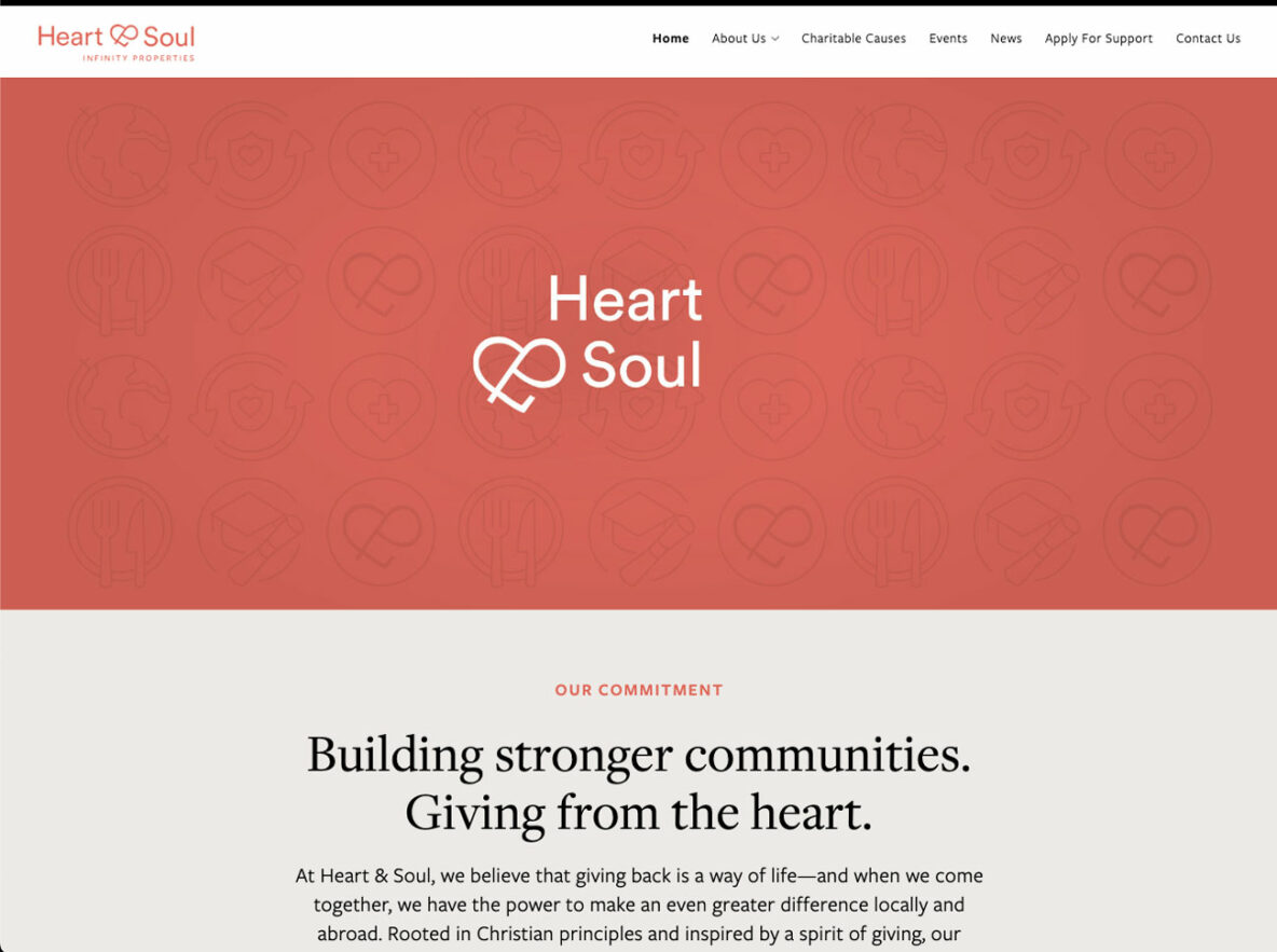 website heart and soul rebrand