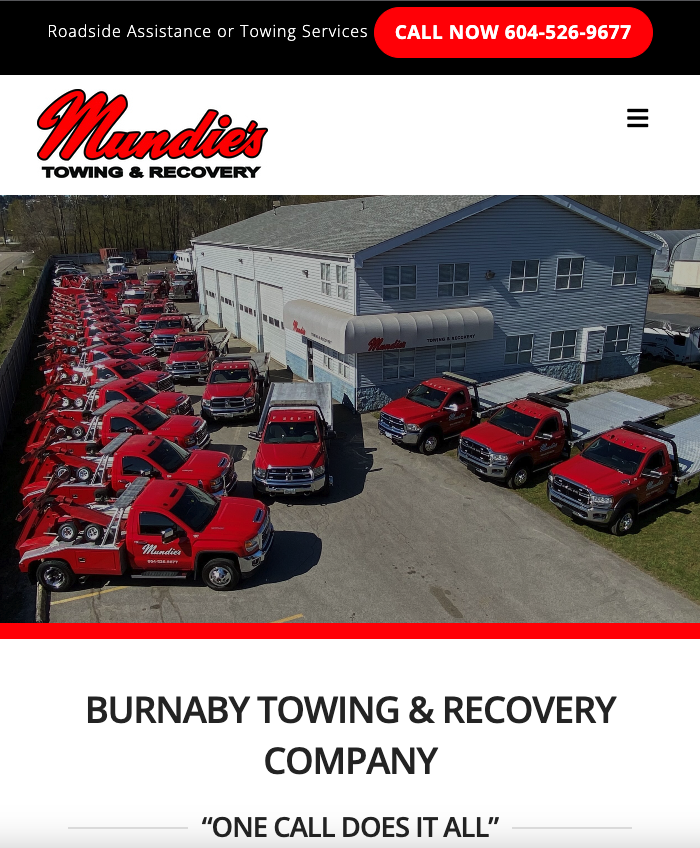 Vancouver Towing & Recovery Company Web Design